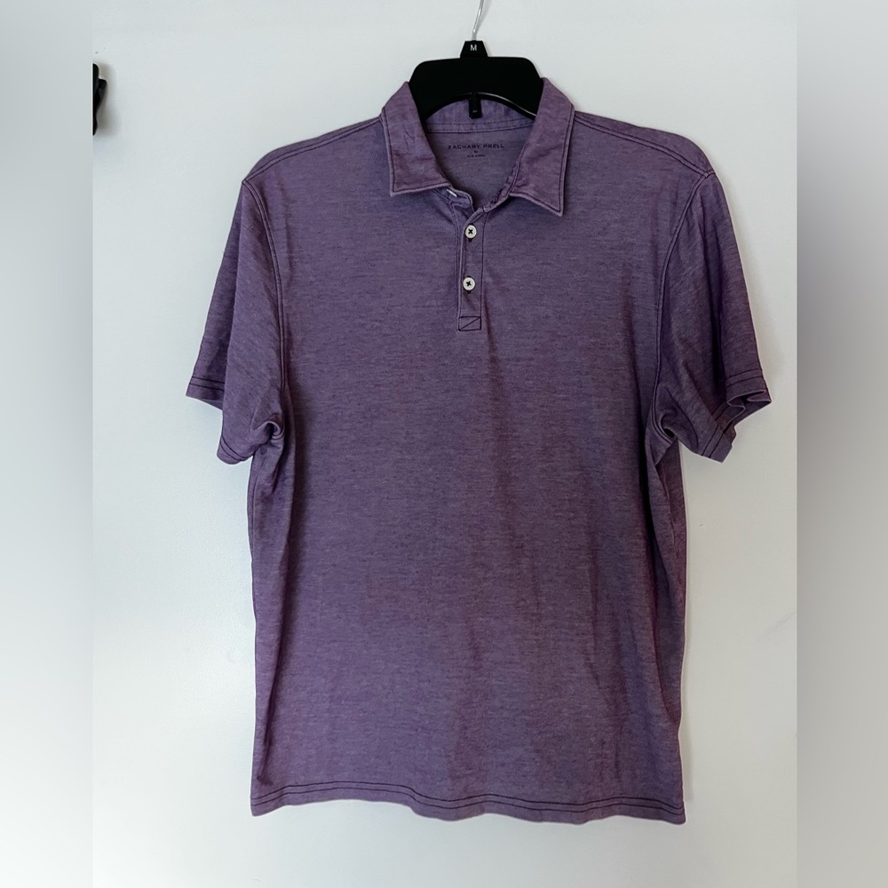 Men’s Zachary Prell purple polo shirt 60% Pima cotton